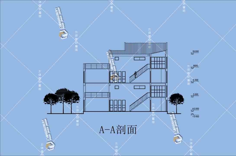 農(nóng)村整體改造現(xiàn)代別墅立面.jpg