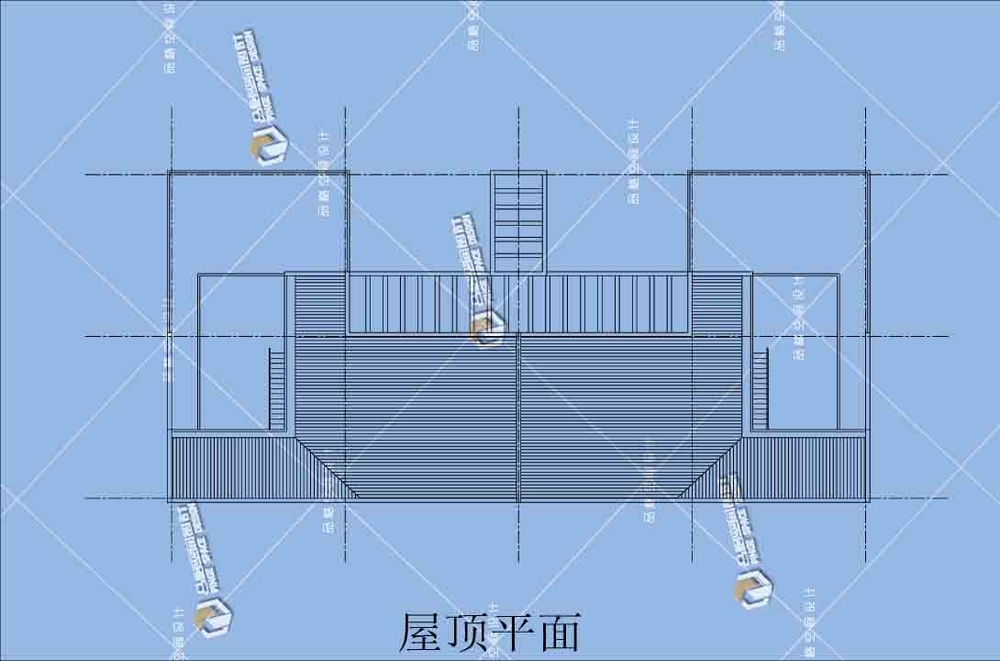 鄉(xiāng)村整體改造現(xiàn)代別墅屋頂層平面.jpg