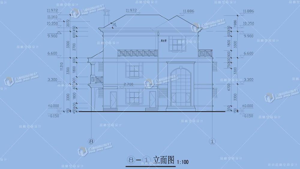 農村歐式建筑立面圖.jpg