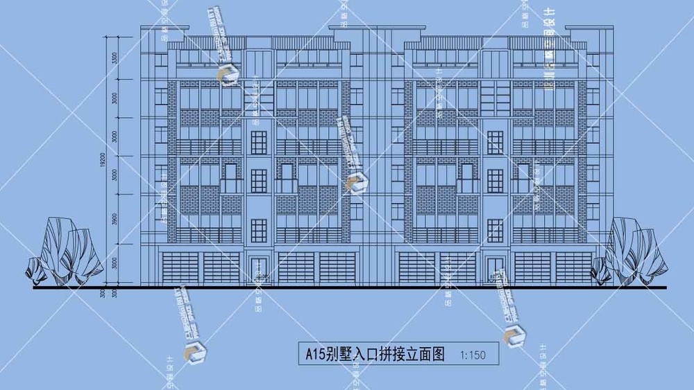 現代雙拼聯排別墅立面.jpg