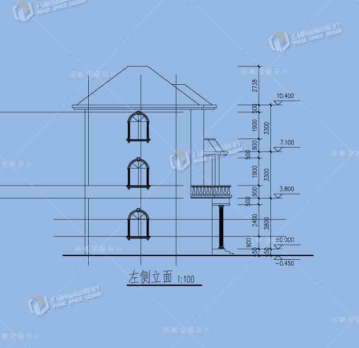 農(nóng)村歐式小墅立面.jpg