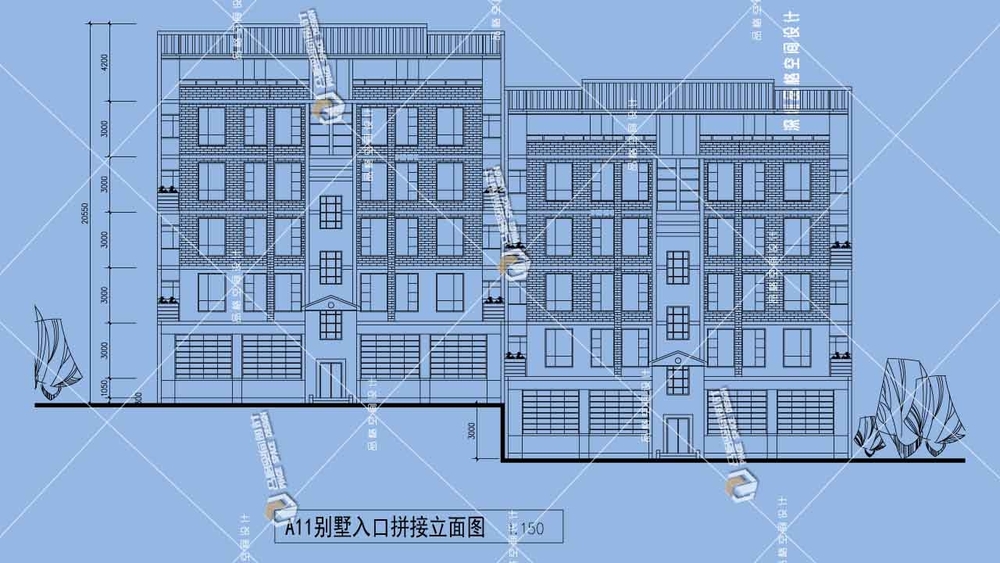 現(xiàn)代聯(lián)排別墅立面.jpg